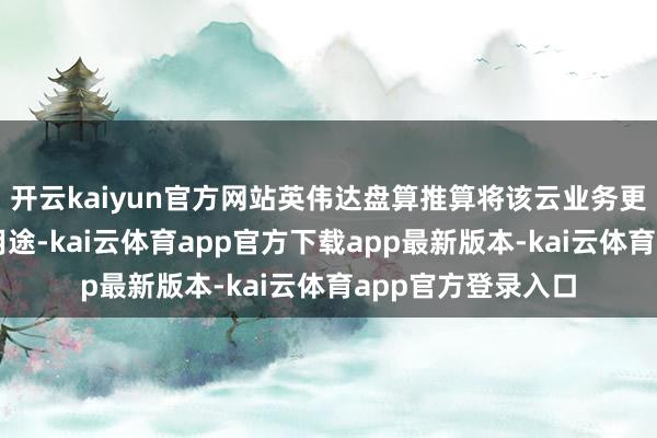 开云kaiyun官方网站英伟达盘算推算将该云业务更多转向里面究诘用途-kai云体育app官方下载app最新版本-kai云体育app官方登录入口